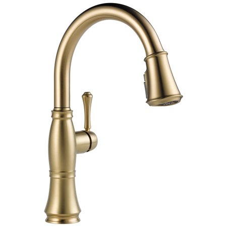 Delta Cassidy Single Handle Pulldown Kitchen Faucet, Champagne Bronze 9197-CZ-PR-DST